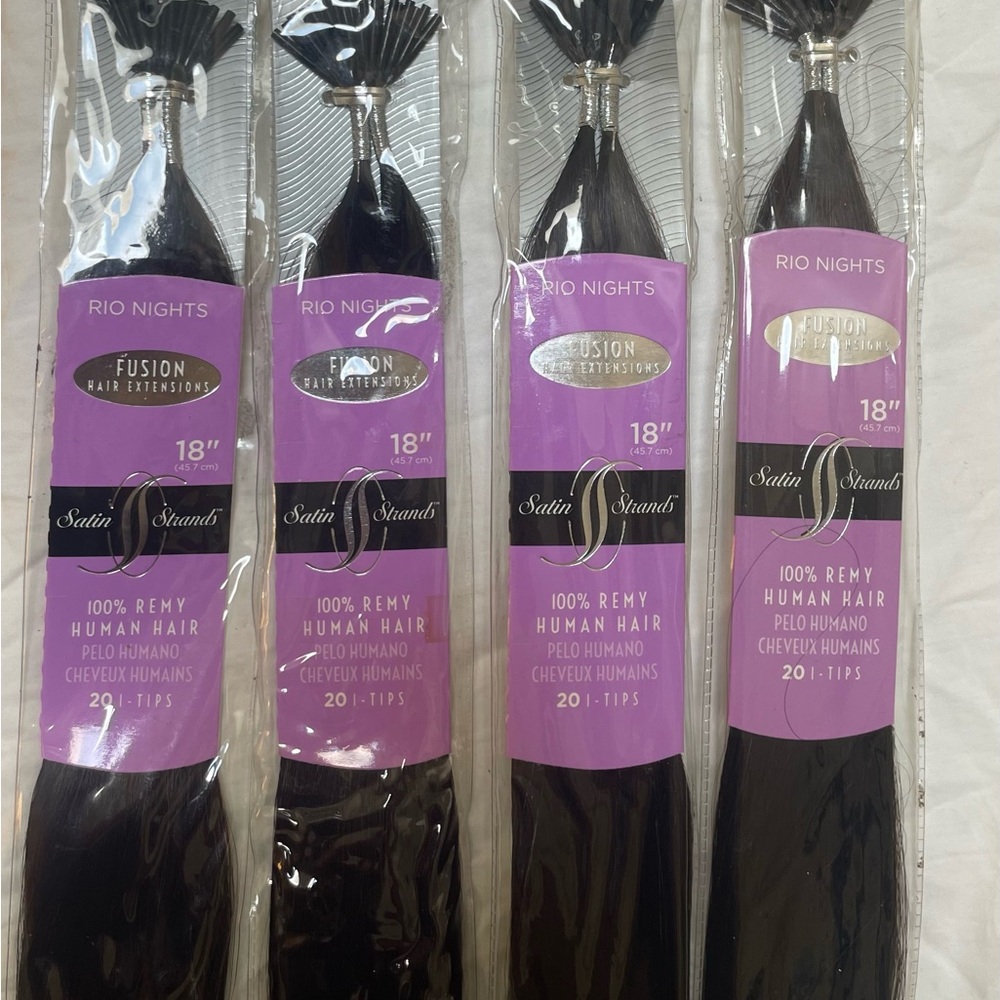 18” I-Tip Satin Strands 100% Remy Human Hair Extensions